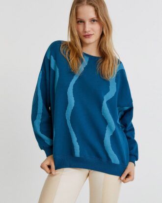 Tie-Dye Lines Sweatshirt